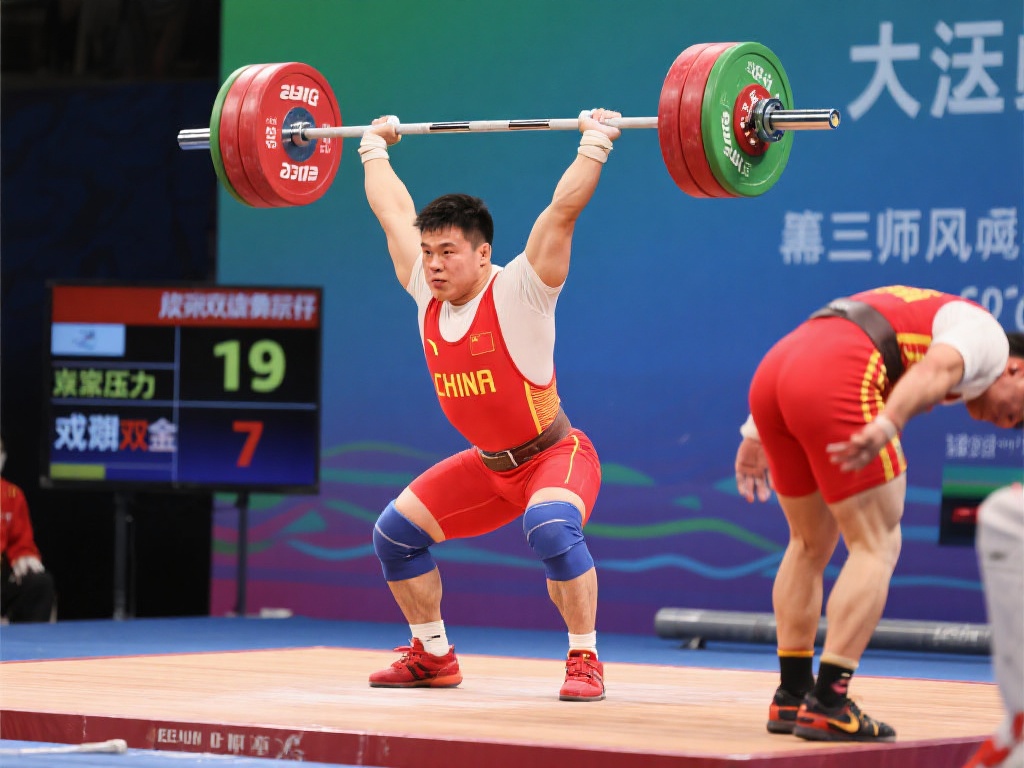 赵飞称霸举重男子109公斤以上级,勇夺双金 举重作为一项极具挑战性的运动,不仅考验运