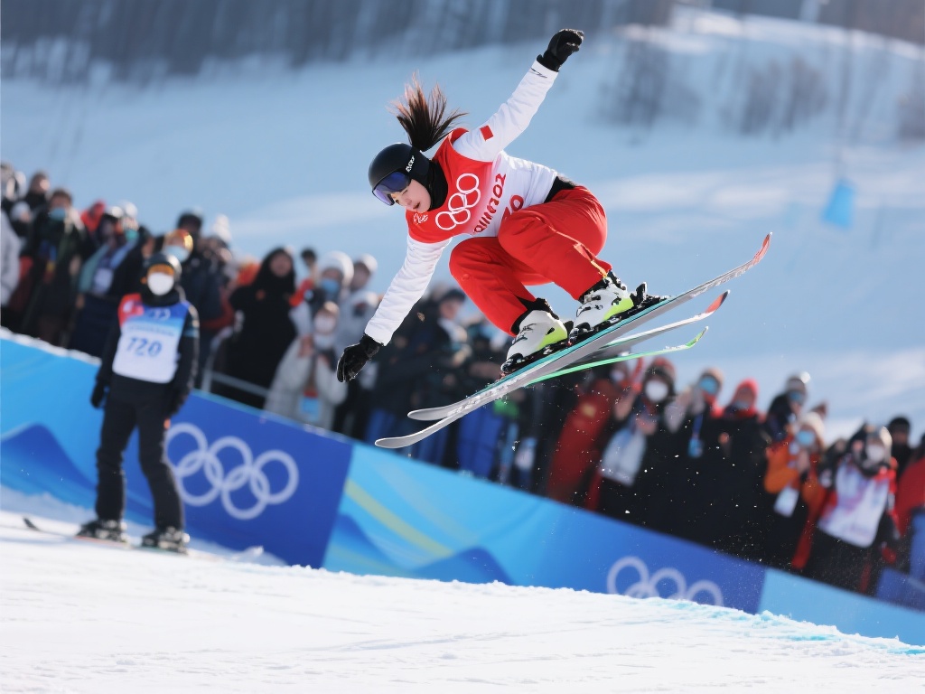四位中国选手闪耀女子自由式滑雪U型场地决赛 这次比赛中,中国选手们以稳定的发挥、高空