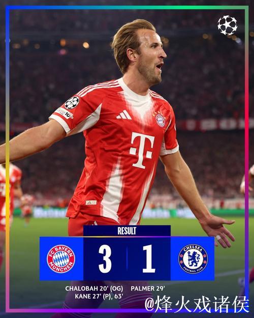 欧冠:凯恩梅开二度,查洛巴乌龙,帕尔默进球,拜仁3-1胜切尔西 欧冠:凯恩梅开二度,查洛巴乌龙,帕尔默进球,拜仁3-1胜切尔西